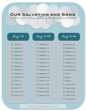 Our Salvation and Song